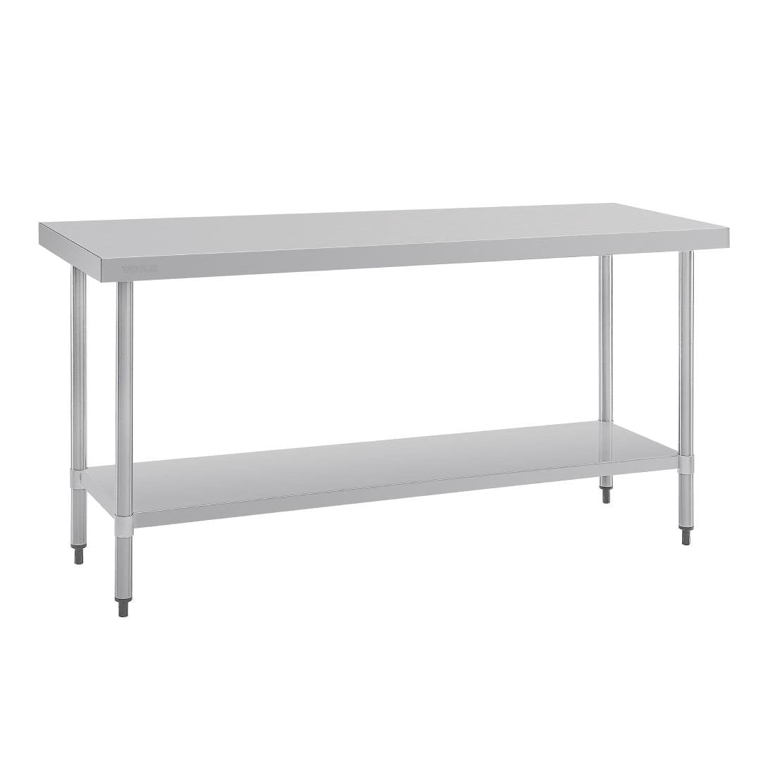 Vogue 430 Grade Stainless Steel Prep Table 600mm Depth T375 T376 T377 T378