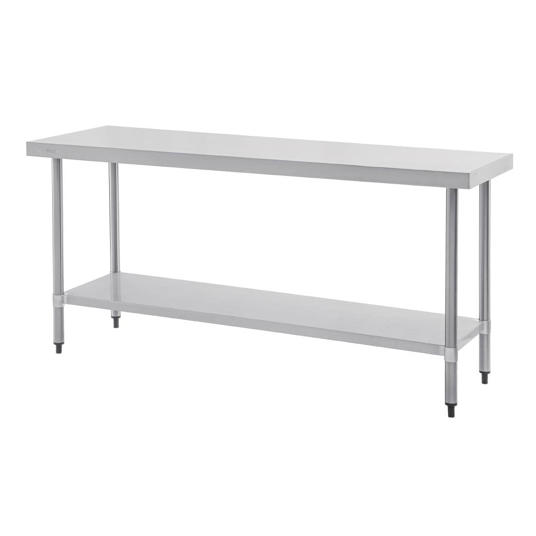 Vogue 430 Grade Stainless Steel Prep Table 600mm Depth T375 T376 T377 T378
