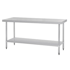 Vogue 430 Grade Stainless Steel Prep Table 600mm Depth T375 T376 T377 T378