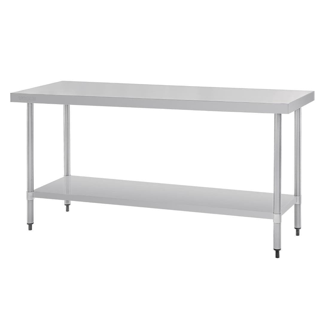 Vogue 430 Grade Stainless Steel Prep Table 600mm Depth T375 T376 T377 T378