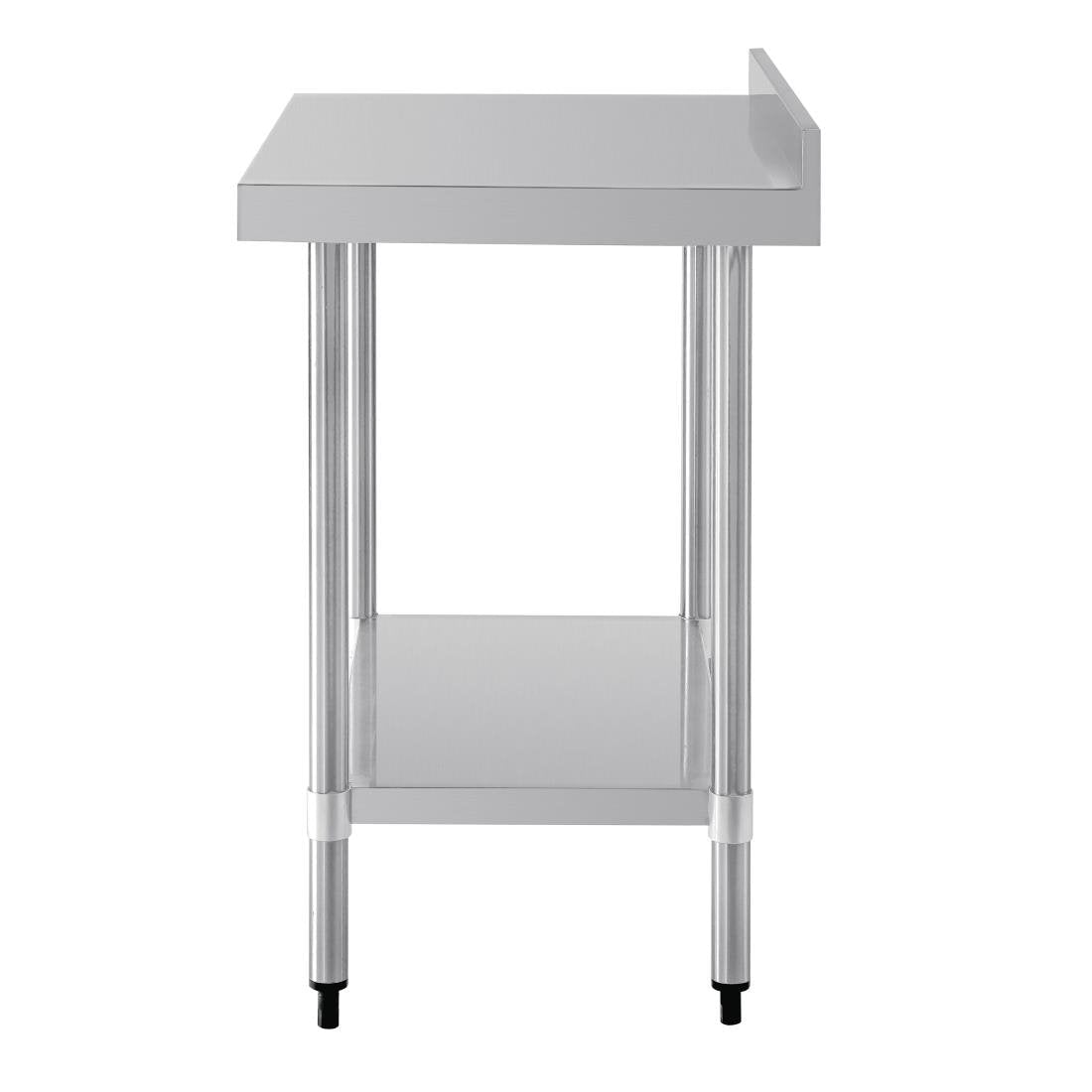 Vogue 430 Grade Stainless Steel Prep Tables with Splashback 600mm Depth