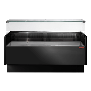 Tecnodom Serie MR80 Black 1520mm Wide Deli Display with Storage and Castors - TDMR-0815B