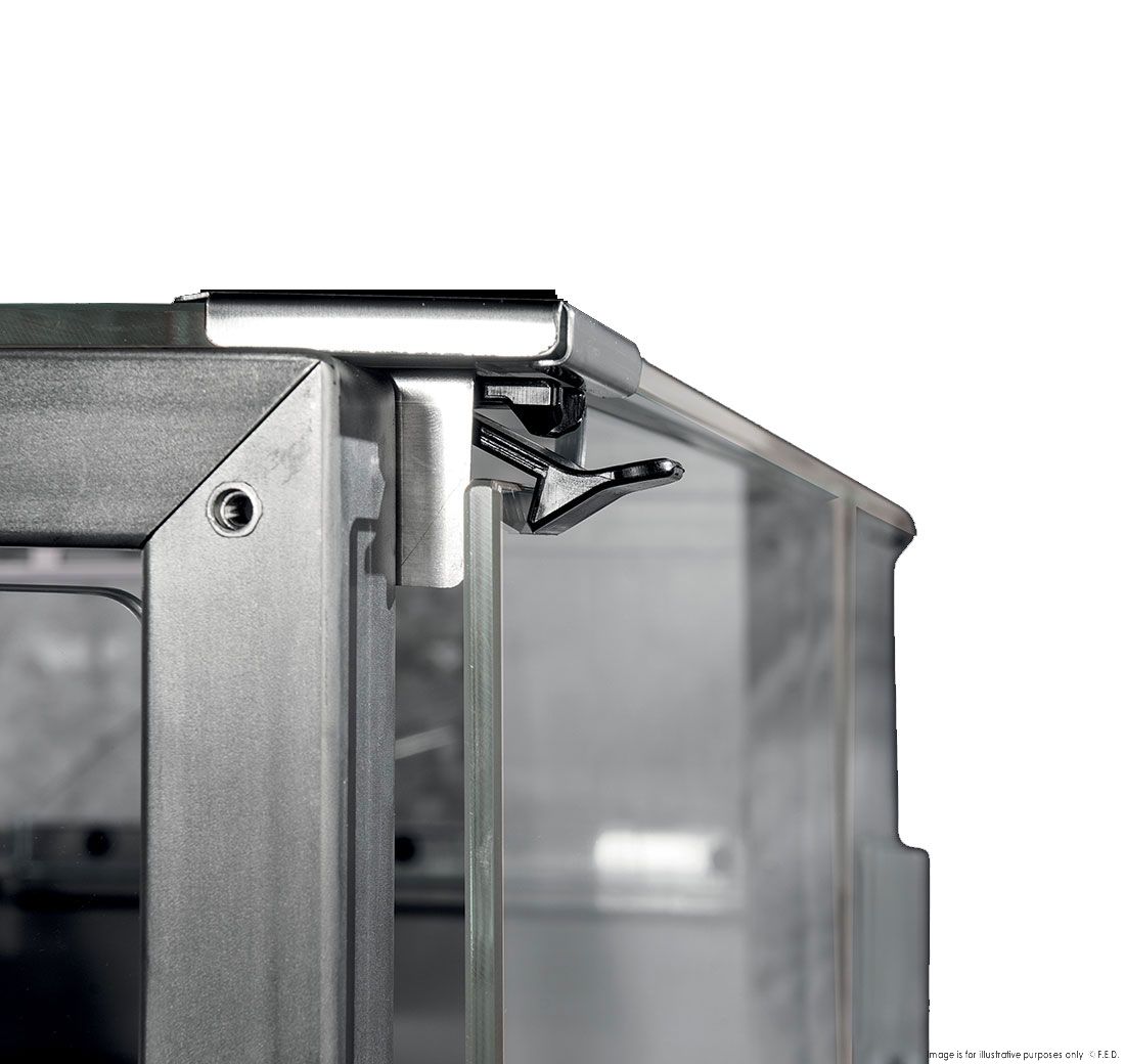 TECNODOM by FHE Serie Mr 2000Mm Wide Deli Display With Storage And Castors TDMR-0920