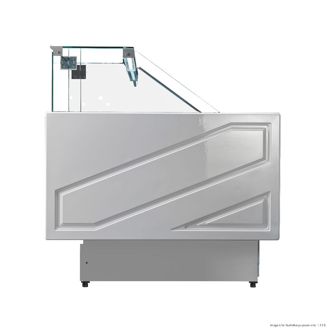 TECNODOM by FHE Serie Mr 2000Mm Wide Deli Display With Storage And Castors TDMR-0920