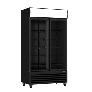 Thermaster 885L Colourbond Upright Beverage Fridge 2 Doors Black LG-1000BP