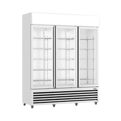 Thermaster 1200L Three Glass Door Colourbond Upright Drink Fridge LG-1203P - LG-1203P