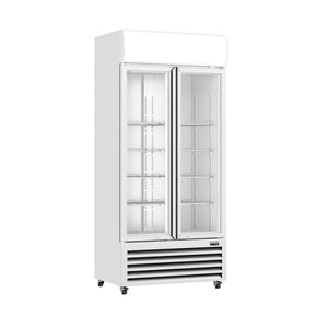 Thermaster 580L Double Glass Door Colourbond Upright Drink Fridge LG-580P