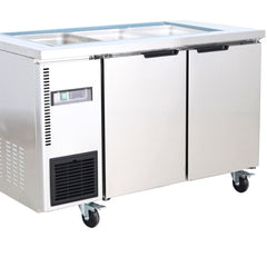 Thermaster 3 Bay GN Pan Ventilated Refrigerated Saladette  Prep Fridge TL1200TN-9P
