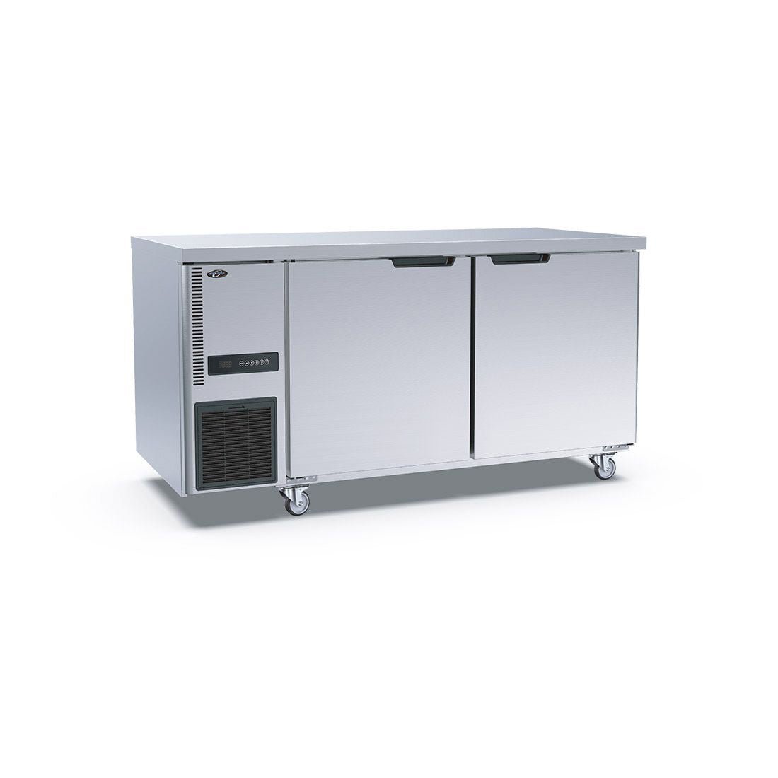 Thermaster Stainless Steel Double Door Workbench Fridge TL1500TN