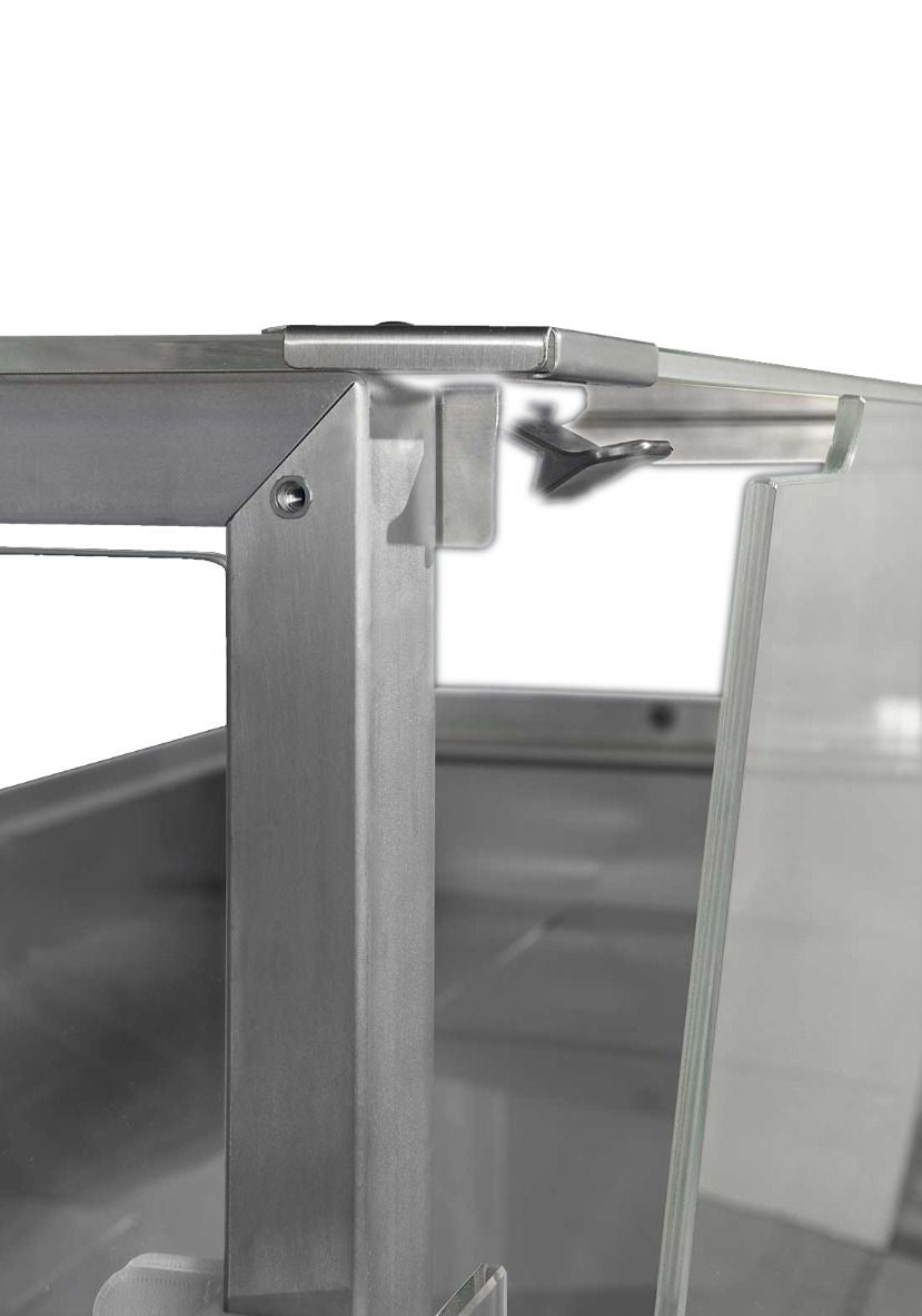TMDR-0920B Series MR 2000mm Wide Deli Display with Storage and Castors