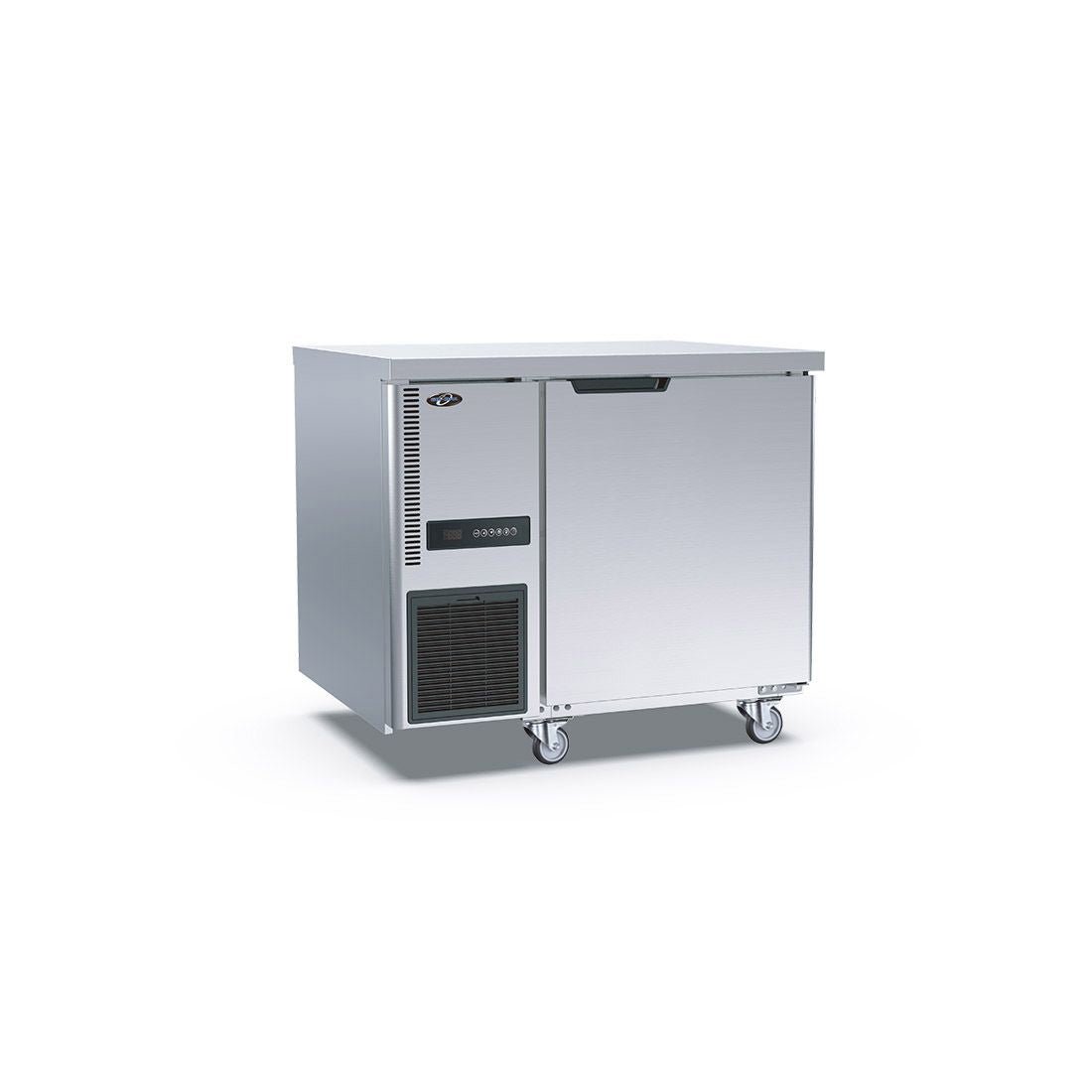 Thermaster Stainless Steel Single Door Workbench Fridge 600mm Depth TS900TN