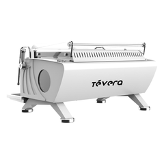 TéVera White T3 Multi-Boiler Commercial Espresso Machine (2 Group) - TVET3-2W — view 3