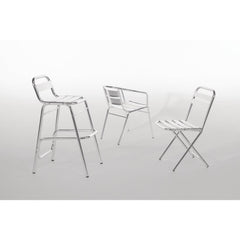 Bolero Aluminium Stacking Chairs 735mm