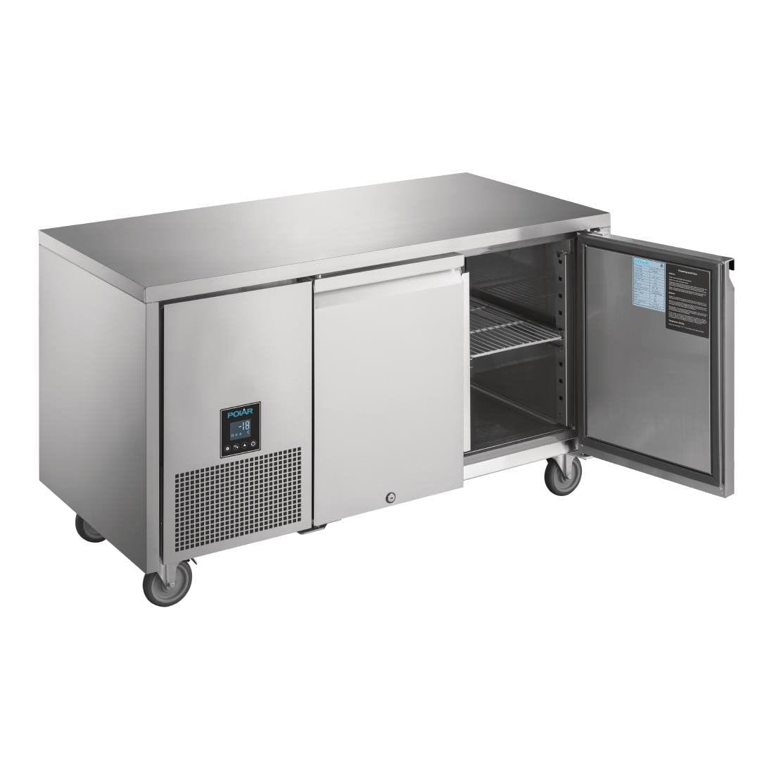 Polar U-Series Premium Double Door Counter Freezer 267tr UA006-A