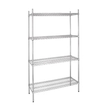 Vogue 4 Tier Wire Tower Unit Shelving Kit 460 or 610mm Depth