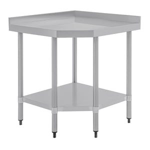 Vogue 430 Grade Stainless Steel Corner Tables