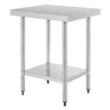 Vogue 430 Grade Stainless Steel Prep Table 600mm Depth T375 T376 T377 T378
