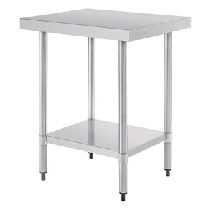 Vogue 430 Grade Stainless Steel Prep Table 600mm Depth T375 T376 T377 T378