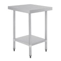 Vogue 430 Grade Stainless Steel Prep Table 700mm Depth
