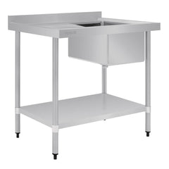 Vogue Single Bowl Sink L/H Drainer - HC913