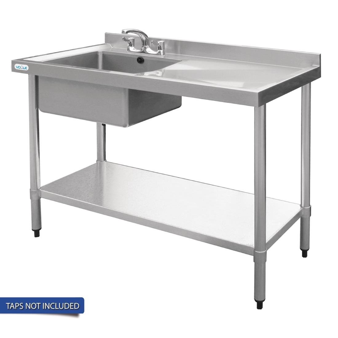 Vogue Single Bowl Sink R/H Drainer - HC912
