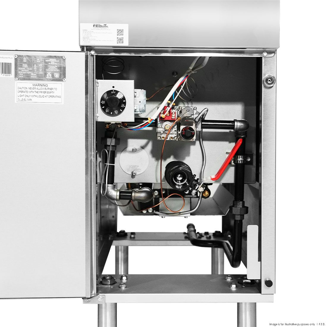 FryMax V Pan Lpg Deep Fryer VP122LPG