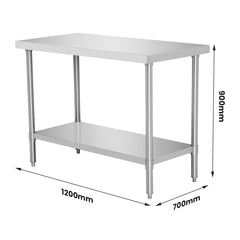 Modular Systems WB7-1200/A Modular System Stainless Steel Workbench