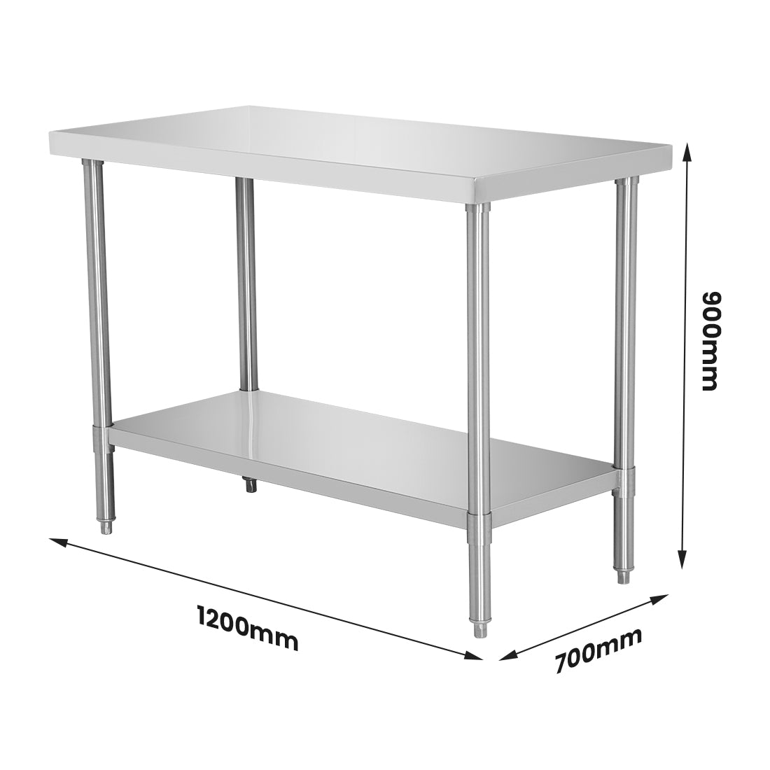 Modular Systems WB7-1200/A Modular System Stainless Steel Workbench
