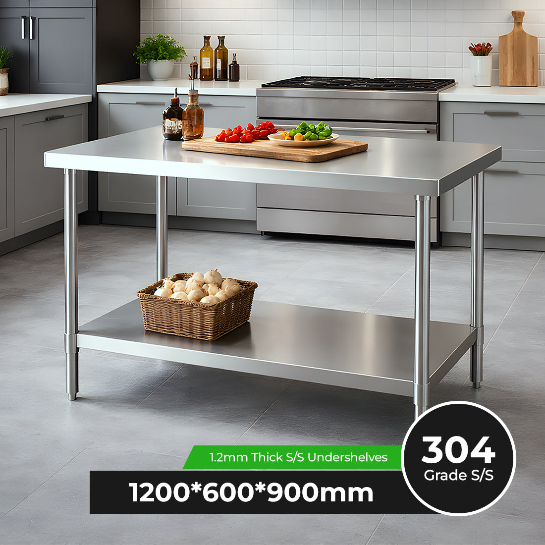 Modular Systems WB6-1200/A Stainless Steel Workbench