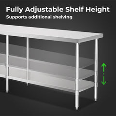 Modular Systems WB7-2100/A Modular System Stainless Steel Workbench