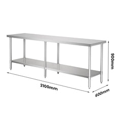 Modular Systems WB6-2100/A Stainless Steel Workbench