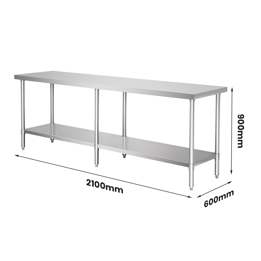 Modular Systems WB6-2100/A Stainless Steel Workbench