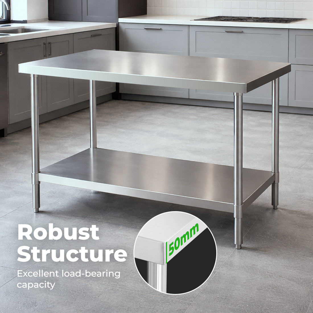 Modular Systems WB6-1200/A Stainless Steel Workbench