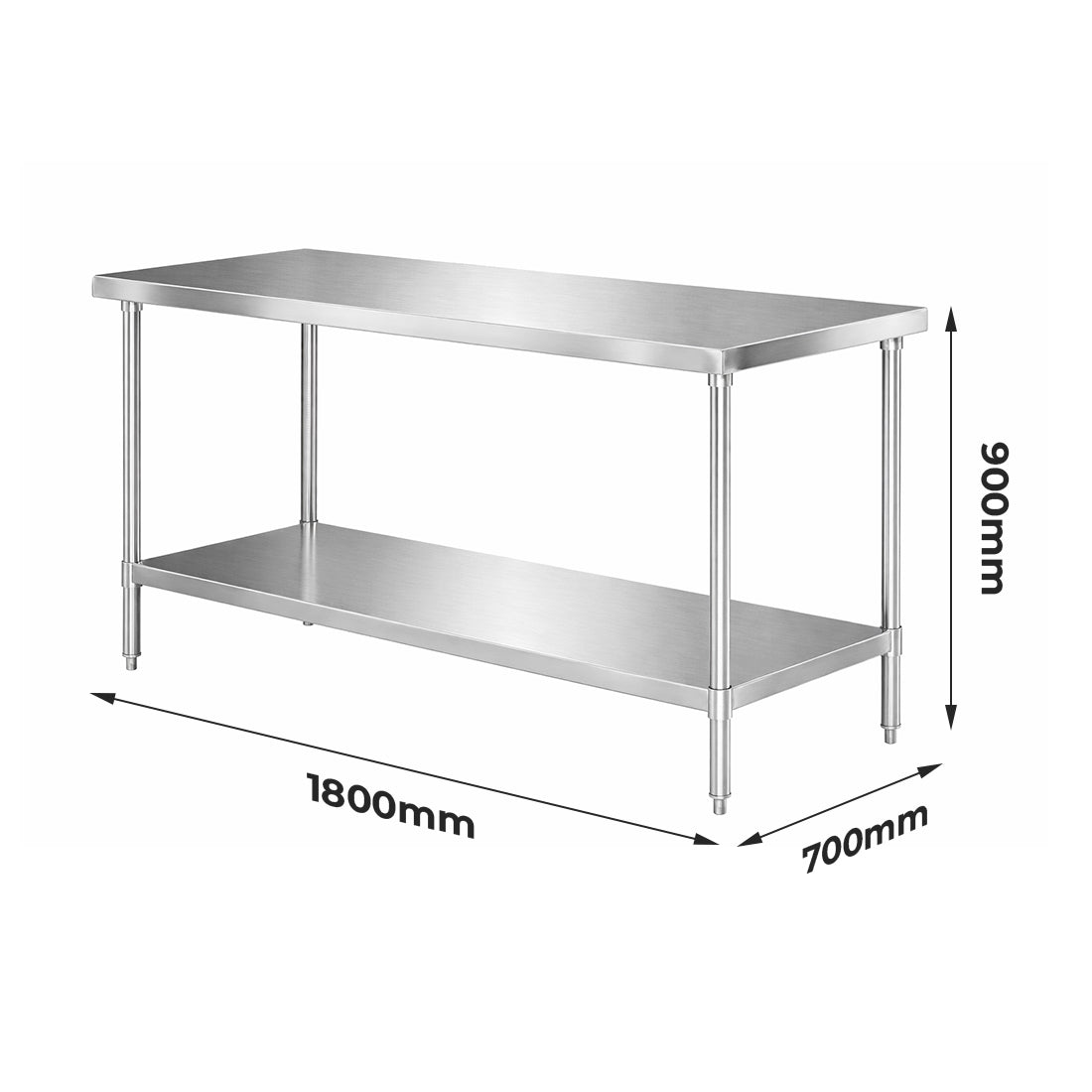 Modular Systems WB7-1800/A Stainless Steel Workbench