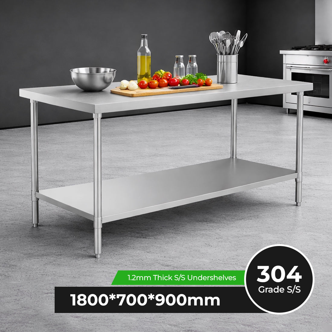 Modular Systems WB7-1800/A Stainless Steel Workbench