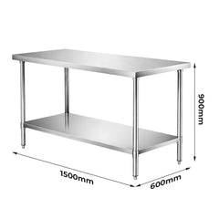 Modular Systems WB6-1500/A Stainless Steel Workbench