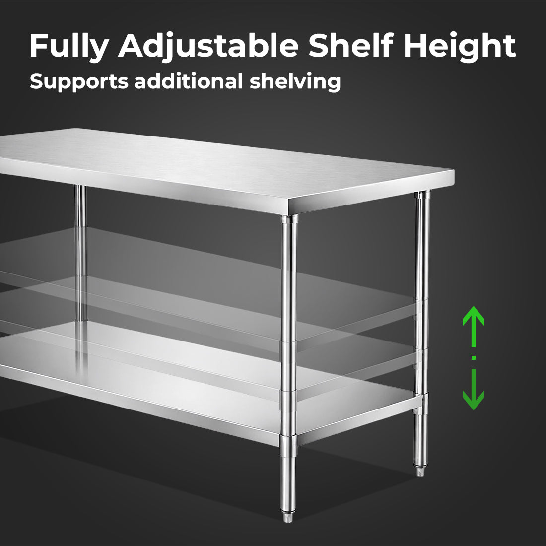 Modular Systems WB7-1800/A Stainless Steel Workbench