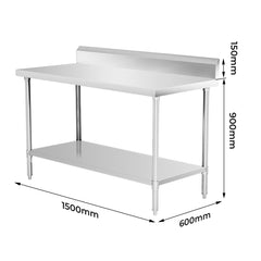 Modular Systems WBB6-1500/A Workbench with Splashback