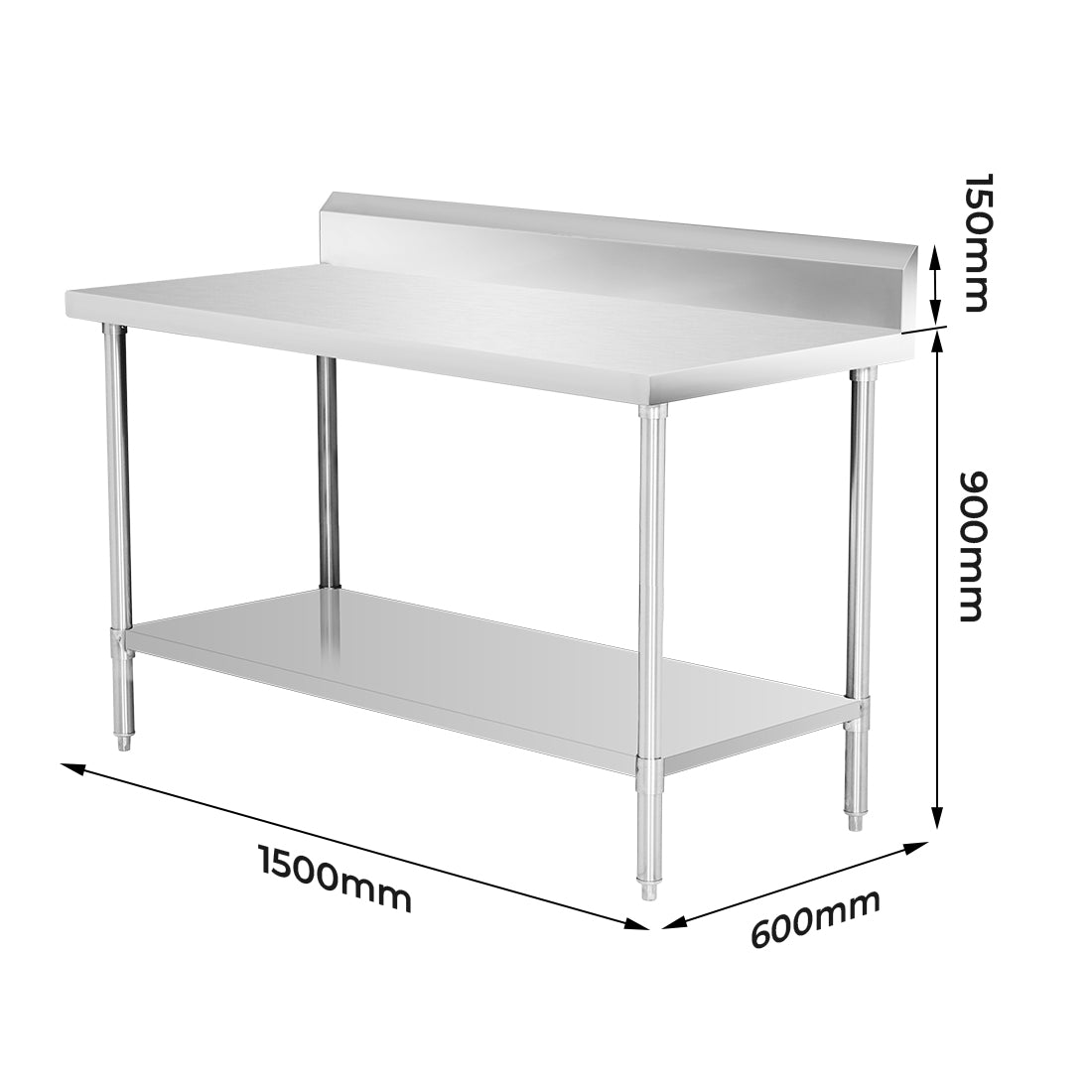 Modular Systems WBB6-1500/A Workbench with Splashback