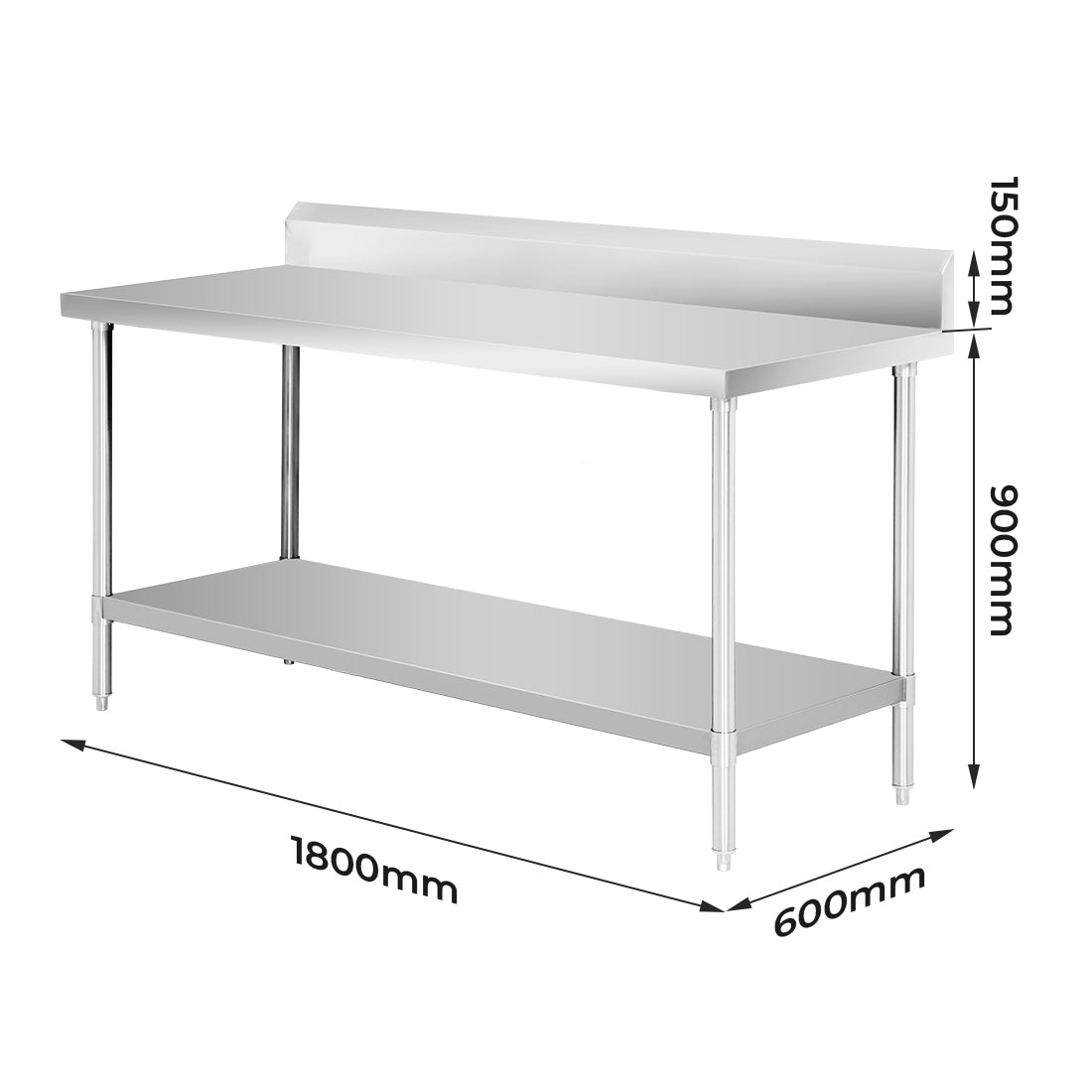 Modular Systems WBB6-1800/A Workbench with Splashback