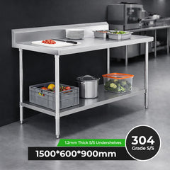 Modular Systems WBB6-1500/A Workbench with Splashback