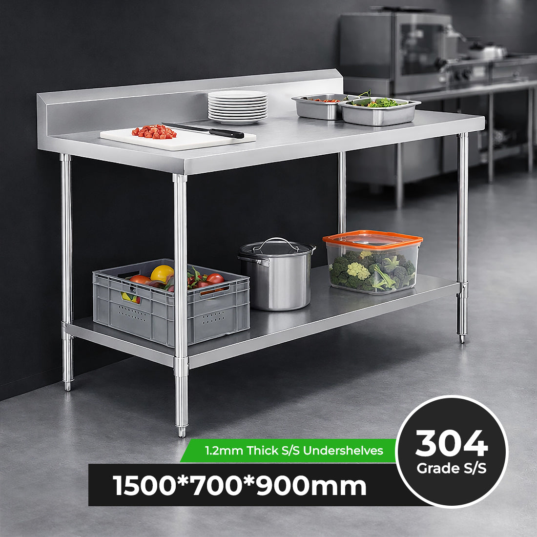 Modular Systems WBB7-1500/A Workbench with Splashback