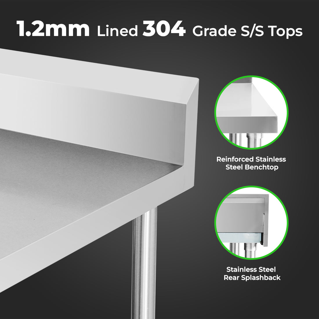 Modular Systems WBB6-2100/A Modular System Workbench with Splashback