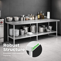 Modular Systems WBB6-2100/A Modular System Workbench with Splashback