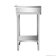 Modular Systems 304 Grade Corner Workbenches with 150mm Splashback & Undershelf