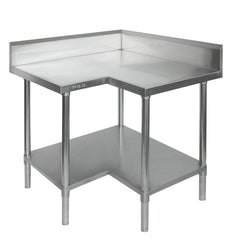 Modular Systems WBCB6-0900/A Corner Workbench, 150mm Splashback & Undershelf
