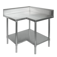 Modular Systems WBCB7-0900/A Corner Workbench, 150mm Splashback & Undershelf