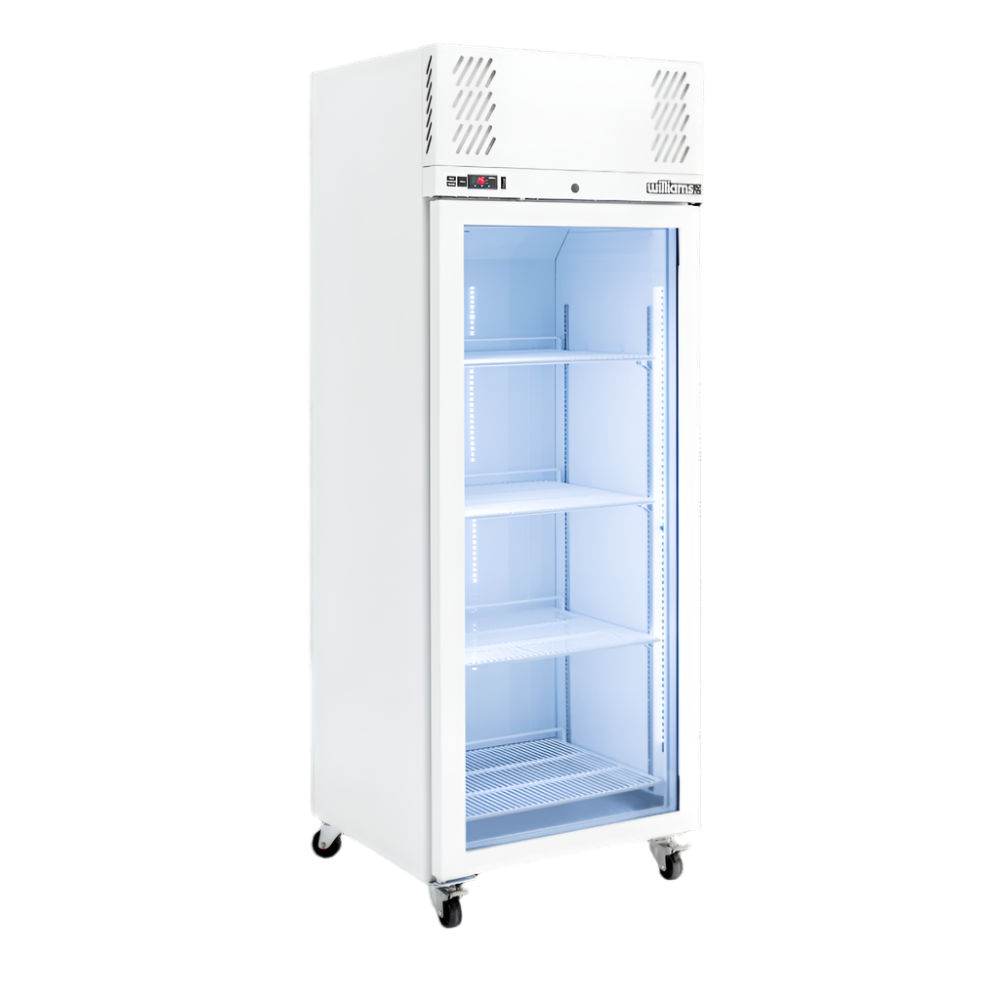 Williams Pearl - One Door White Colorbond Upright Display Freezer