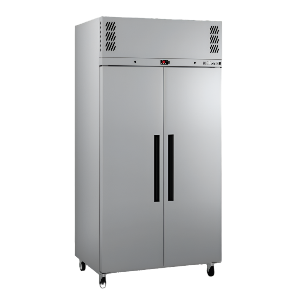 Williams Pearl - Slim Two Door Stainless Steel Upright Storage Freezer - LPR2SS-WR