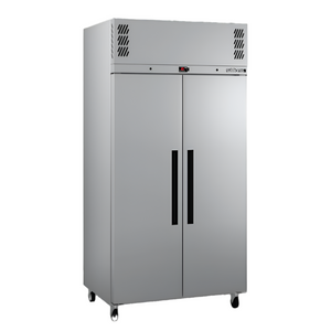 Williams Pearl - Slim Two Door Stainless Steel Upright Storage Freezer